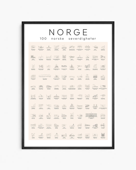 Stamp Poster: Norge