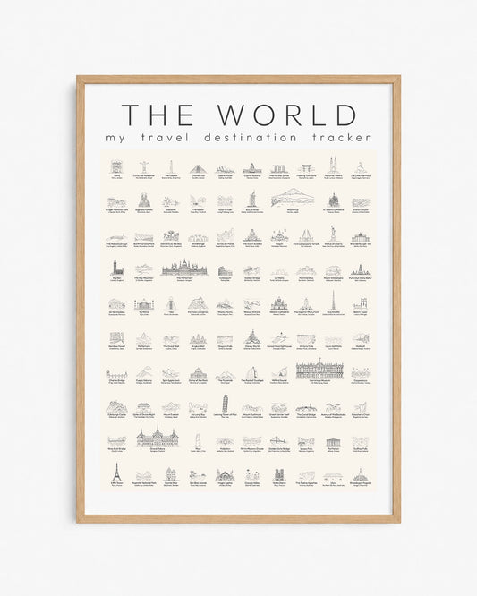 Stamp Poster: The World