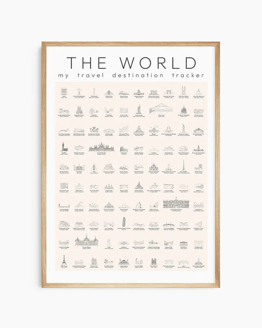 Stamp Poster: The World